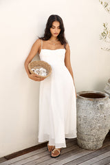 Take Her Dancing Maxi Dress White