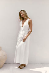 Chasing Daylight Maxi Dress White