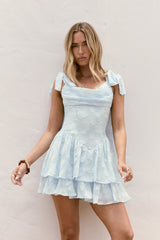 Chance To Shine Mini Dress Blue