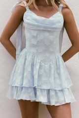 Chance To Shine Mini Dress Blue