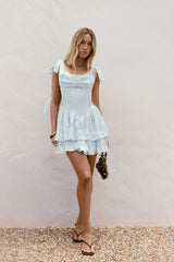 Chance To Shine Mini Dress Blue