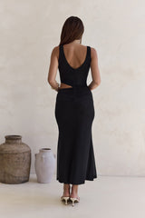 Over And Over Mesh Maxi Dress Black
