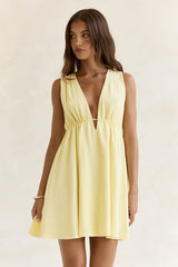 Spritz Of The Sun Mini Dress Yellow