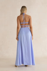 Have This Dance Halter Maxi Dress Blue