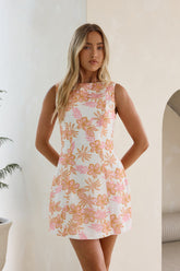 Soft Whispers Mini Dress Orange