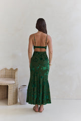 Wildflower Fields Maxi Dress Green