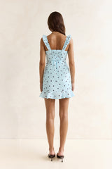 Holding Me Close Mini Dress Blue