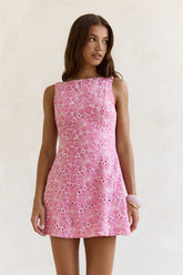 Wonderous Moment Mini Dress Pink