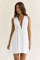 Spritz Of The Sun Mini Dress White