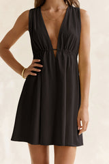 Spritz Of The Sun Mini Dress Black