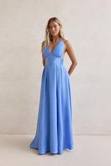Secret Strolls Maxi Dress Blue