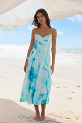 Field Of Wishes Maxi Dress Sage Floral