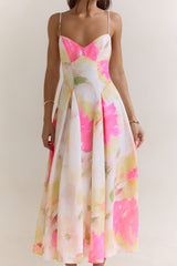 Field Of Wishes Maxi Dress Yellow Floral