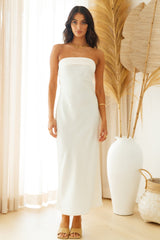Gleam In Gold Maxi Dress Champagne