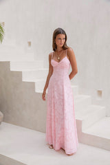 Lost In The Skies Maxi Dress Pink