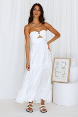 Let's Fly Away Maxi Dress White