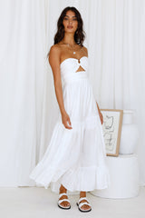 Let's Fly Away Maxi Dress White