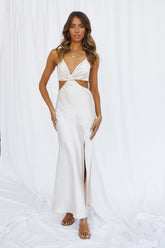 City Sunset Maxi Dress Champagne