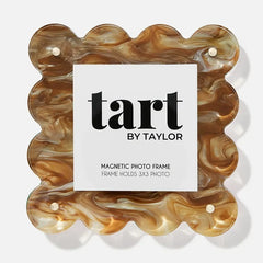 Brown Marbled Acrylic Frame - Square