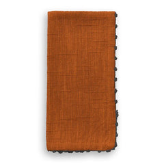 Cloth Napkin - Copper/Gray Trim