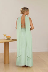 Rosewater Roads Strapless Maxi Dress Sage