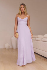 Better Days Plisse Maxi Dress Lilac