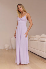 Better Days Plisse Maxi Dress Lilac