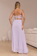 Better Days Plisse Maxi Dress Lilac