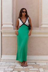 Pocket Of Sunshine Slip Maxi Dress Green