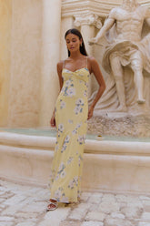 Sundown Escapades Maxi Dress Yellow