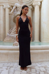 Goddess Glow Maxi Dress Black