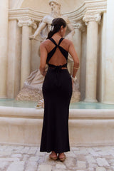 Goddess Glow Maxi Dress Black