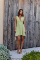 Spritz Of The Sun Mini Dress Sage
