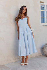 Rising Suns Midi Dress Blue