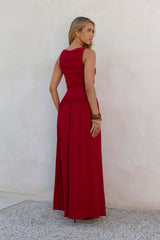 Nalla Maxi Dress Cherry