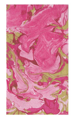 Guest Napkin - Marbled Pink/Green