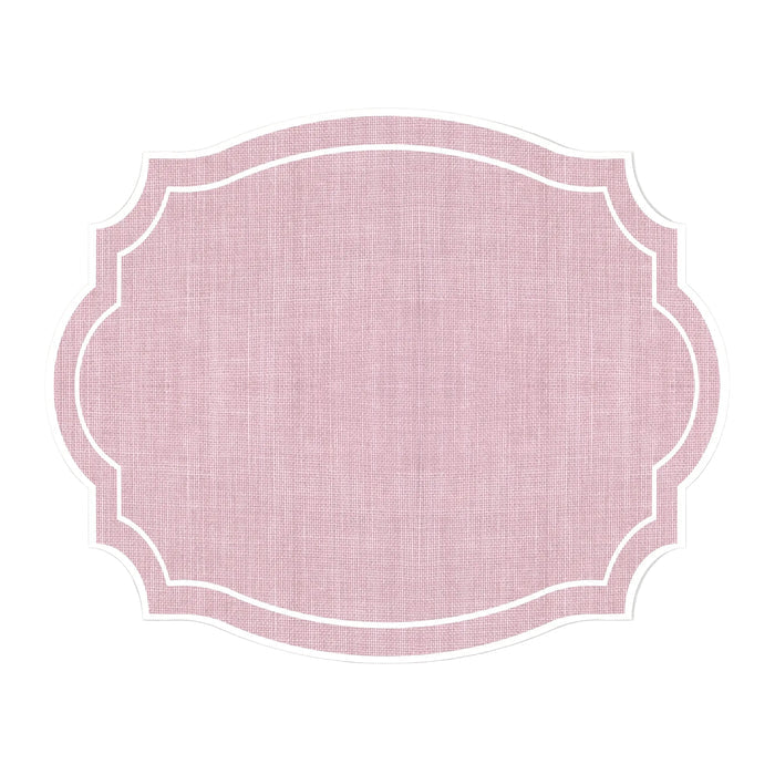 Paper Placemat - Pink Burlap