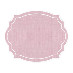 Paper Placemat - Pink Burlap