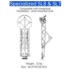 Samassi (4 Bolts Stem) 3D-Printed Titanium Bike Computer Mount