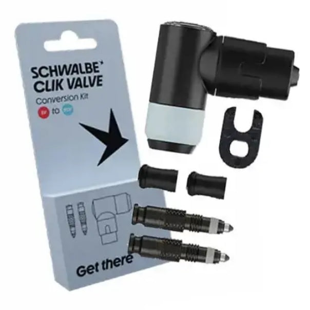 Schwalbe Clik Valve Conversion Kit SV-SCV incl. SKS CLIK TEC Pump Head
