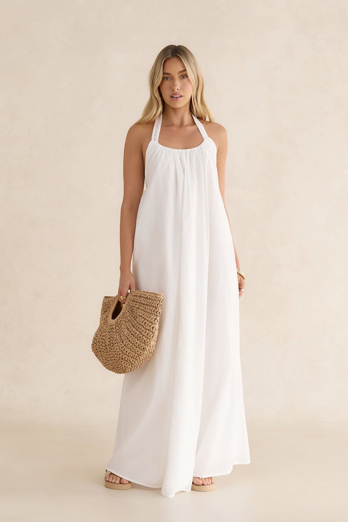 Valencia Maxi Dress White