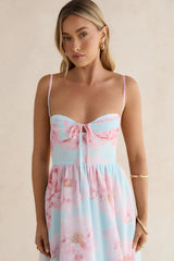 Fresh Florals Maxi Dress Mint