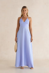 Have This Dance Halter Maxi Dress Blue