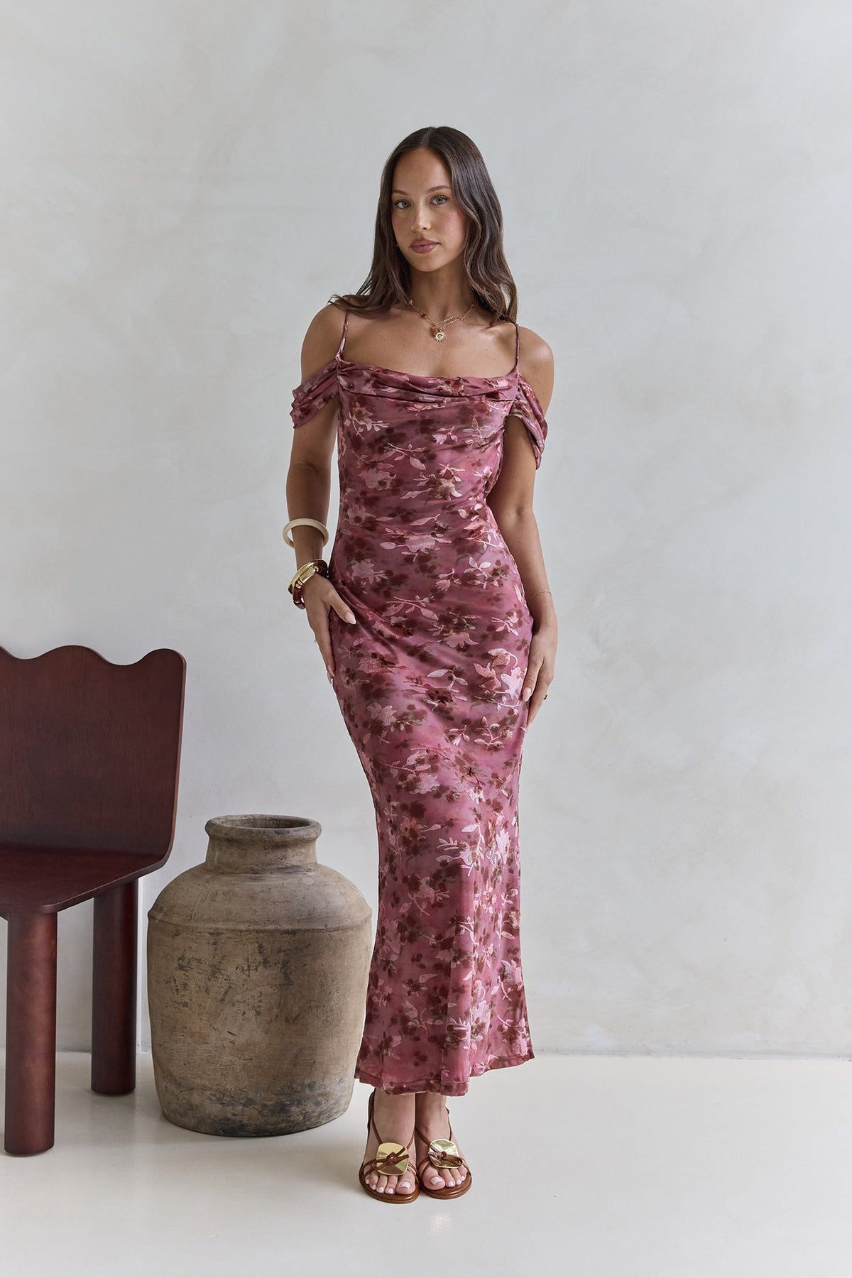 In The Night Maxi Dress Red