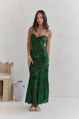Wildflower Fields Maxi Dress Green