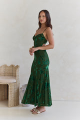 Wildflower Fields Maxi Dress Green