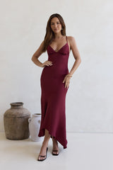 Moving Moments Maxi Dress Burgundy