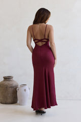 Moving Moments Maxi Dress Burgundy
