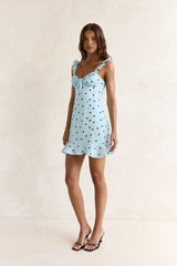 Holding Me Close Mini Dress Blue