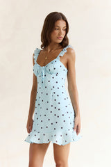 Holding Me Close Mini Dress Blue